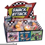 Raymond Geddes Snack Attack 3D Scented Eraser Display 36 Pack 68373